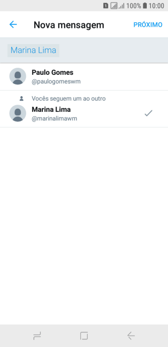 Pressione PRÓXIMO. Pressione PRÓXIMO.