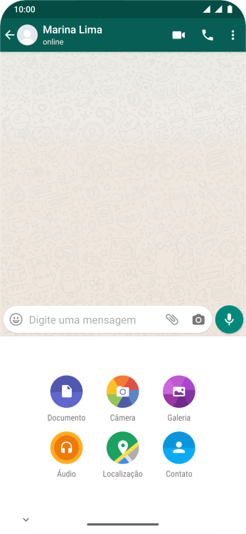 Pressione Galeria, e navegue até a pasta desejada. Pressione Galeria, e navegue até a pasta desejada.