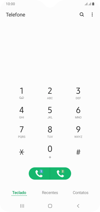 Pressione o ícone de menu. Pressione o ícone de menu.