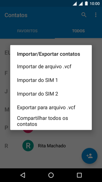 Pressione Importar do ‹SIM›. Pressione Importar do ‹SIM›.