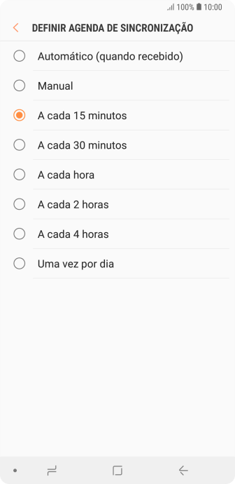 Pressione a configuração desejada. Pressione a configuração desejada.