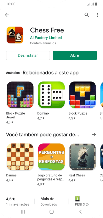Pressione a tecla de início para finalizar e voltar à tela inicial. Pressione a tecla de início para finalizar e voltar à tela inicial.