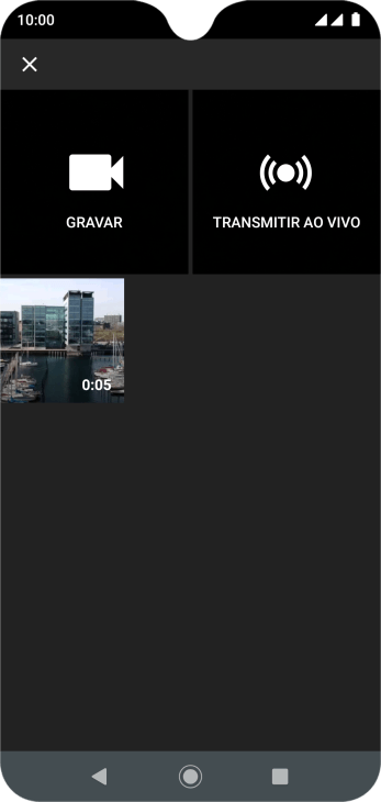Pressione o vídeo desejado. Pressione o vídeo desejado.