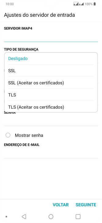Pressione Desligado para desativar a função. Pressione Desligado para desativar a função.