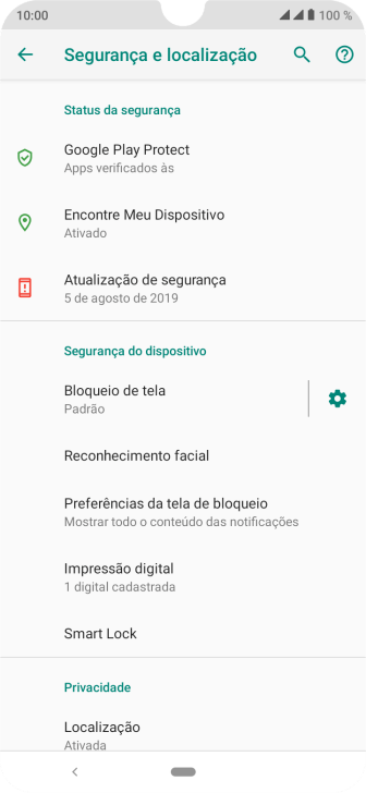 Pressione Bloqueio de tela, e insira o código de bloqueio extra que você criou anteriormente. Pressione Bloqueio de tela, e insira o código de bloqueio extra que você criou anteriormente.