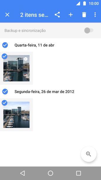 Pressione o ícone de compartilhar. Pressione o ícone de compartilhar.