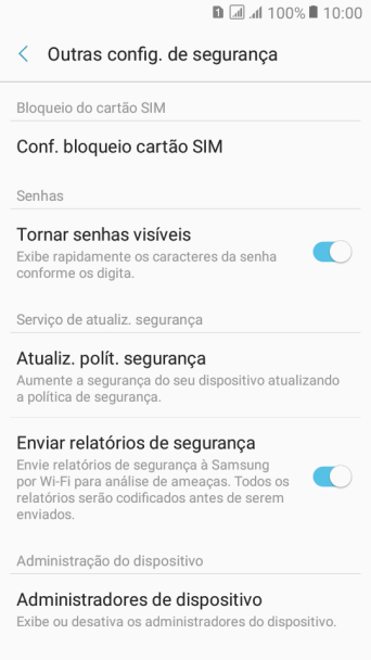 Pressione Conf. bloqueio cartão SIM. Pressione Conf. bloqueio cartão SIM.