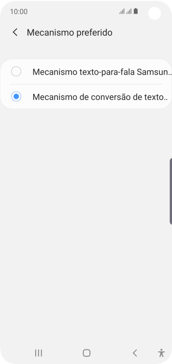 Pressione Mecanismo de conversão de texto em voz do Google. Pressione Mecanismo de conversão de texto em voz do Google.