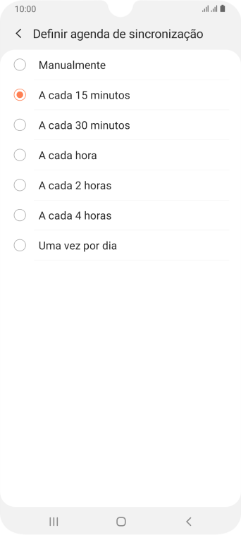 Pressione a configuração desejada. Pressione a configuração desejada.