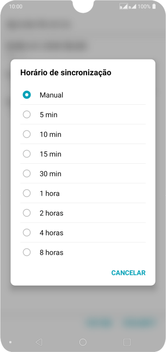 Pressione a configuração desejada. Pressione a configuração desejada.