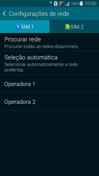 Se você quiser selecionar a rede automaticamente, deve pressionar Seleção automática. Se você quiser selecionar a rede automaticamente, deve pressionar Seleção automática.