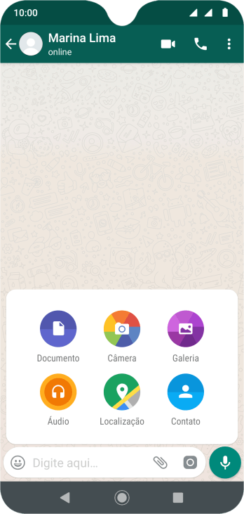 Pressione Galeria, e navegue até a pasta desejada. Pressione Galeria, e navegue até a pasta desejada.