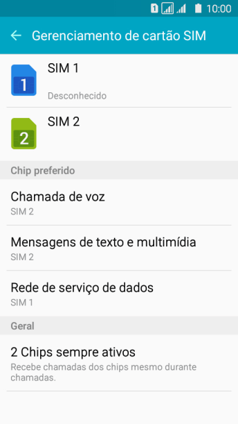 Pressione o chip desejado. Pressione o chip desejado.