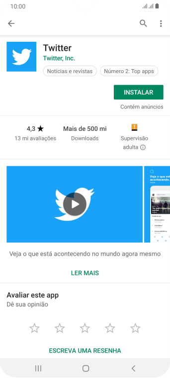 Pressione INSTALAR, e siga as indicações da tela para instalar o app. Pressione INSTALAR, e siga as indicações da tela para instalar o app.
