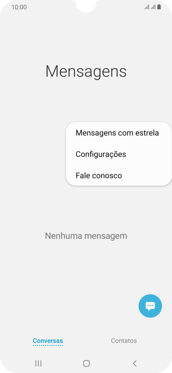 Pressione Configurações. Pressione Configurações.