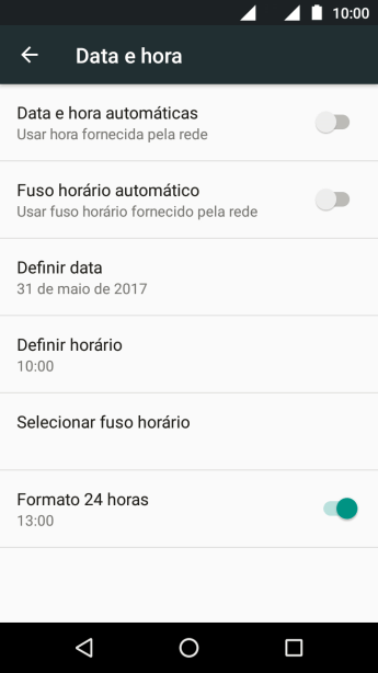 Pressione o indicador ao lado de Pressione o indicador ao lado de