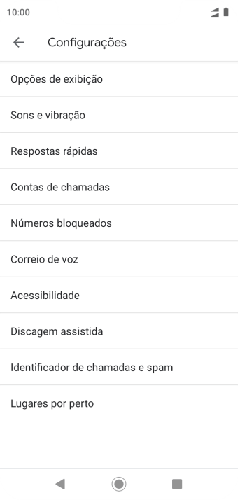 Pressione Contas de chamadas. Pressione Contas de chamadas.