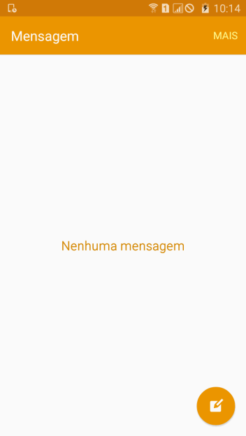 Pressione o ícone de nova mensagem. Pressione o ícone de nova mensagem.