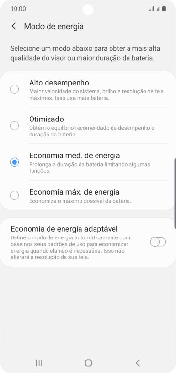 Pressione a tecla de início para finalizar e voltar à tela inicial. Pressione a tecla de início para finalizar e voltar à tela inicial.