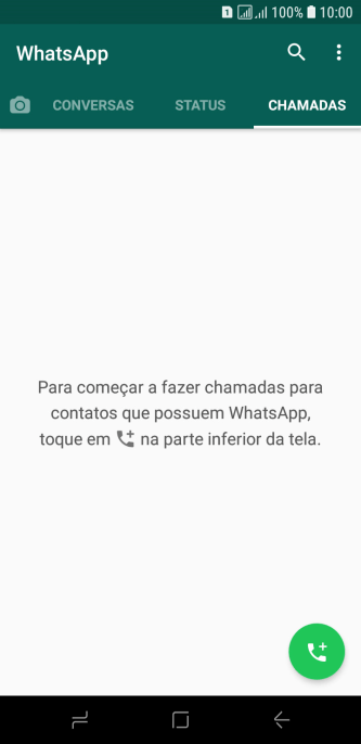Pressione o ícone de chamada. Pressione o ícone de chamada.