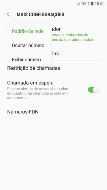 Pressione Exibir número para ativar a identificação do seu número. Pressione Exibir número para ativar a identificação do seu número.