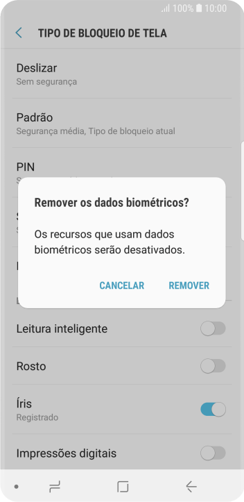Pressione REMOVER. Pressione REMOVER.
