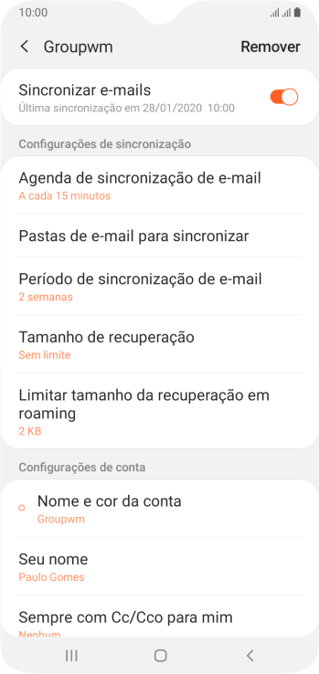 Pressione o indicador ao lado de Pressione o indicador ao lado de