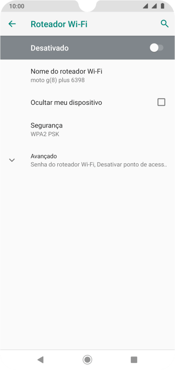 Pressione Nome do roteador Wi-Fi. Pressione Nome do roteador Wi-Fi.