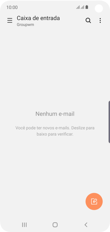 Deslize para a direita a partir do lado esquerdo da tela. Deslize para a direita a partir do lado esquerdo da tela.