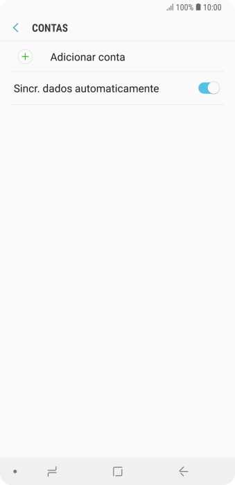 Pressione Adicionar conta. Pressione Adicionar conta.