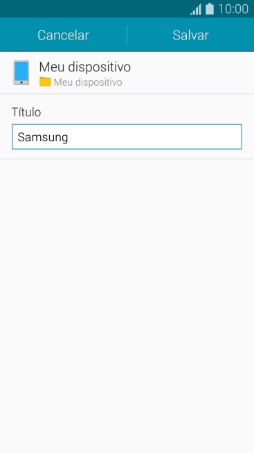 Digite o nome do favorito, e pressione Salvar. Digite o nome do favorito, e pressione Salvar.