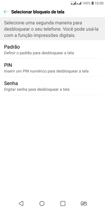 Pressione o código de bloqueio desejado, e siga as instruções da tela para criar um código extra. Pressione o código de bloqueio desejado, e siga as instruções da tela para criar um código extra.