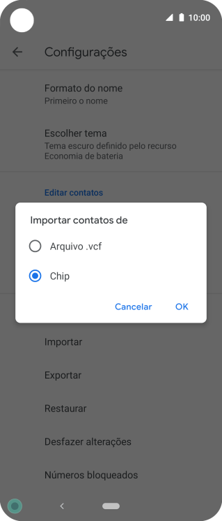 Pressione o nome do chip. Pressione o nome do chip.