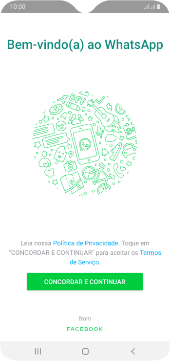 Pressione CONCORDAR E CONTINUAR. Pressione CONCORDAR E CONTINUAR.