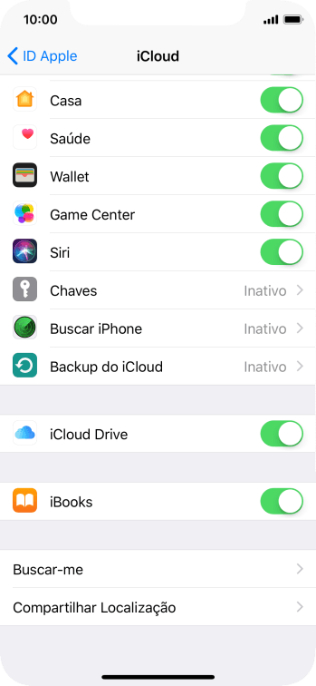 Pressione Buscar iPhone. Pressione Buscar iPhone.