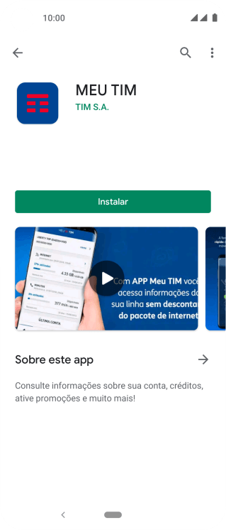 Pressione Instalar, e siga as indicações da tela para instalar o app. Pressione Instalar, e siga as indicações da tela para instalar o app.