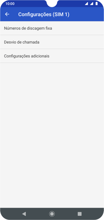 Pressione Configurações adicionais. Pressione Configurações adicionais.