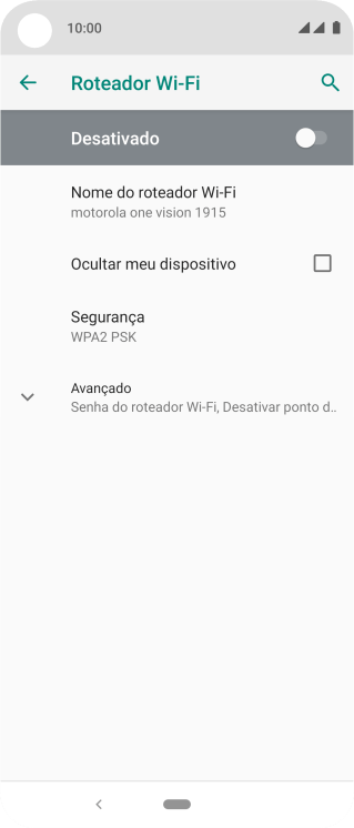Pressione Nome do roteador Wi-Fi. Pressione Nome do roteador Wi-Fi.