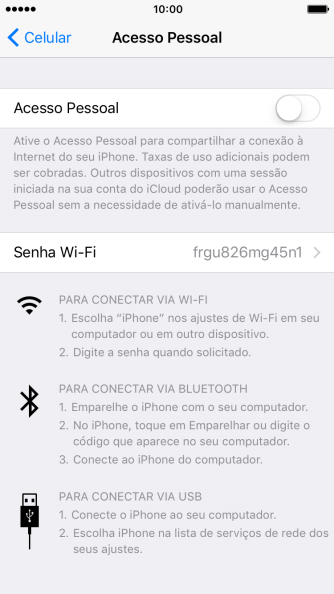 Pressione o indicador para ativar a função. Pressione o indicador para ativar a função.