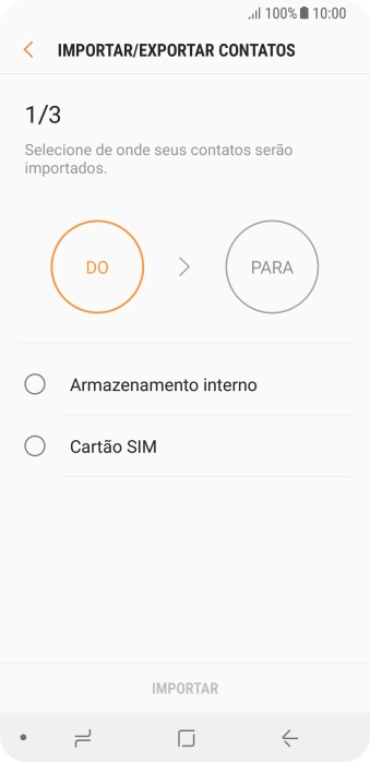 Pressione Cartão SIM. Pressione Cartão SIM.