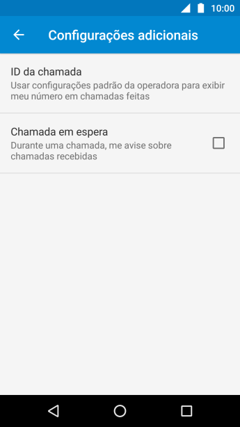 Pressione ID da chamada. Pressione ID da chamada.