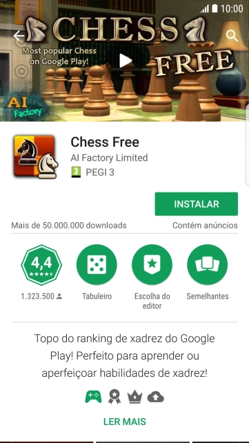 Pressione INSTALAR, e siga as indicações da tela para instalar o app. Pressione INSTALAR, e siga as indicações da tela para instalar o app.