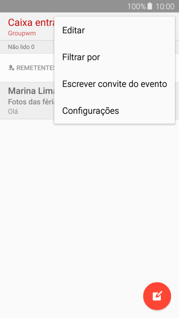 Pressione Configurações. Pressione Configurações.