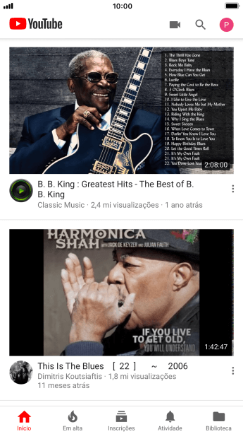 Pressione o ícone de fazer upload. Pressione o ícone de fazer upload.