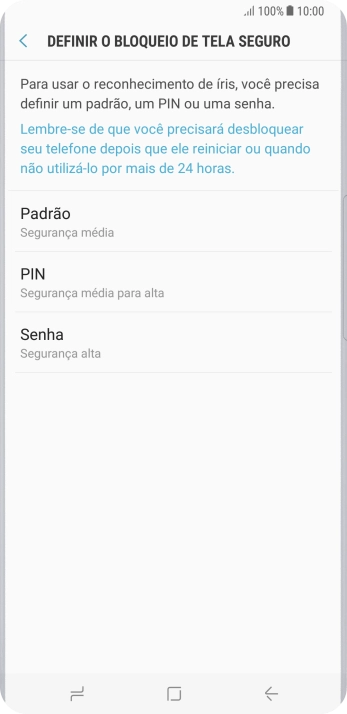 Pressione o código de bloqueio desejado, e siga as instruções da tela para criar um código extra. Pressione o código de bloqueio desejado, e siga as instruções da tela para criar um código extra.