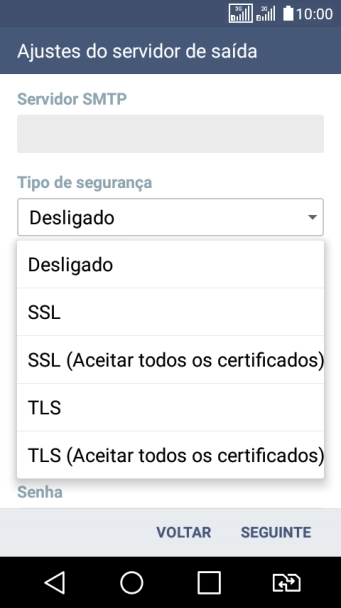 Pressione Desligado para ativar ou desativar a função. Pressione Desligado para ativar ou desativar a função.