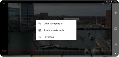 Pressione a lista de reprodução desejada. Pressione a lista de reprodução desejada.