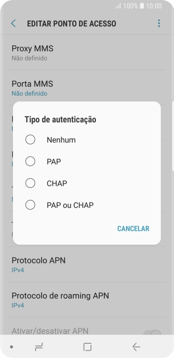 Pressione PAP ou CHAP. Pressione PAP ou CHAP.