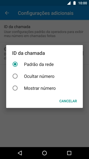 Pressione Mostrar número para ativar a identificação do seu número. Pressione Mostrar número para ativar a identificação do seu número.