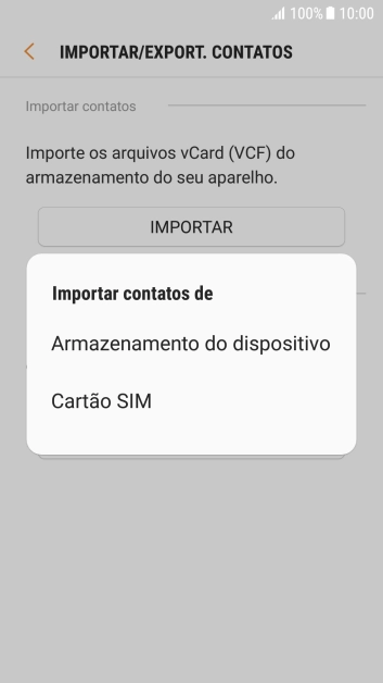 Pressione Cartão SIM. Pressione Cartão SIM.